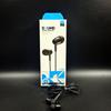 Fones de Ouvido com Fio Série XU19 Intra-auriculares para Celular Controle por Fio Orifício Redondo 3,5 Fone de Ouvido Intra-auricular Plano