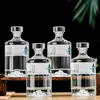 Botellas de Licor Vacías, Botellas de Vidrio, Botellas Reutilizables de 250ml 500ml, Botellas de Vino de Cocina Blanco Cristalino, Botellas de Vino de Vidrio