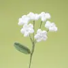 Regalo de Cumpleaños Creativo para el Día de la Madre: Ramo de Hilo Tejido a Mano, Flor Artificial Inmortal, Nomeolvides de Tallo Único