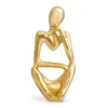 Adorno Moderno Minimalista de Resina con Figura Abstracta y Estética de Nicho para Sala de Estar, Entrada, Mueble de TV de Lujo Ligero y Escritorio de Oficina