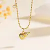 Collar de Calabaza Auspiciosa Tichia Toma Real para Mujer Plata de Ley S925 Nuevo Estilo Chino Lujo Ligero Gama Alta Cadena para Clavícula de la Fortuna Tendencia