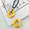 A Mesma Alta Retenção de Cor Ouro Areia Antigo Hora de Jogar Mahjong Pingente com Fivela de Segurança Pingente com Fivela de Segurança Banhado a Ouro Cobre da Loja de Ouro