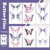 Pegatinas de Tatuaje de Mariposa con Purpurina Transfronterizas Serie de Patrones de Mariposa de Dibujos Animados Esenciales para Actuaciones Infantiles Viajes Baile Pegatinas Impermeables