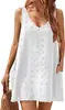 Amazon Verão Feminino Casual Pequeno Alça Única Cobertura de Praia V-Neck Colete Solto Alça com Bolso de Aba Calças para Mulheres