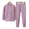 Traje de Ropa Interior Térmica para Niños Ropa y Pantalones de Otoño para Niños Medianos y Grandes con Forro Polar Engrosado Base Otoño e Invierno Nuevo Traje de Ropa Interior