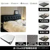 Estilo de Casa Minimalista Moderno Cama de Couro Genuíno Preto Vintage Cama Grande para Quarto Principal com Armazenamento em Gaveta Cama de Casamento