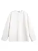 Camiseta de Rayas Texturizadas Nanxia para Hombre y Mujer, Primavera Estilo Americano Cleanfit Sencilla con Cuello Henley Manga Larga