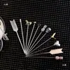 Brochetas de Cóctel de Acero Inoxidable 304 para Bebidas de Frutas, Brochetas de Vino, Brochetas de Aceitunas, Agujas de Cóctel de Barra, Metal Decorativo