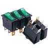 Interruptor Basculante em Forma de Barco Kcd3 Três Pinos Duas Posições, Interruptor em Forma de Barco Sem Luz, Dois Pinos, Três Pinos, 12V 220V com Luz