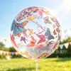 Suministro transfronterizo globos bobo impresos en español de 20 pulgadas para decoración de bodas, arreglos de cumpleaños, globos bobo transparentes
