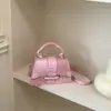 Bolso de Mano Texturizado de Moda y Elegante para Mujer, Bolso Cuadrado Pequeño de Moda para Viajar, Bolso Cruzado de Moda, Verano 2026