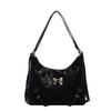Bolso de mano informal de gran capacidad, novedad de 2024, con lazo y bandolera para mujer.