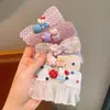 Accesorios para el Cabello de Niñas con Moño de Dibujos Animados y Cinta Mágica, Pinzas para el Cabello con Flecos de Encaje, Pasadores Lindos de Princesa, Adornos para el Cabello