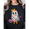 Tamanho Europeu Transfronteiriço Veludo Fino Feminino Fofo Flor Laço Algodão Crew Ne Halloween