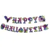 Bandera Colorida de Halloween Personalizada de Fábrica Banner de Decoración para Escena de Fiesta Festiva Colgante Espiral de Bandera Colorida