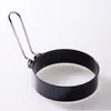Mango de silicona molde antiadherente para omelette venta caliente transfronteriza traje redondo para omelette de acero inoxidable engrosado