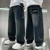 Calças de Primavera e Outono para Meninos, Novo Estilo para Crianças Maiores, Roupas de Outono para Meninos, Jeans Soltos para Crianças, Atacado e Dropshipping
