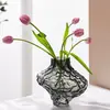 Celebridad de Internet Lujo Ligero Jarrón del Valle Vidrio Irregular Arreglo Floral Hidropónico Decoración de Gama Alta Mesa de Sala de Estar Decoración
