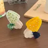 Pinza para el Cabello de Hongo Versátil y Elegante de Material Acetato con un Toque de Lujo, Pinza de Garra Incrustada con Diamantes para Peinados Semirecogidos, Pinza de Tiburón para la Parte Posterior de la Cabeza