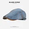 Gorra Retro Estilo Británico para Mujer, Boina Versátil para Primavera y Otoño, Moda de Sombrero Pequeño que Adelgaza la Cara, Tendencia para Circunferencia de Cabeza Grande