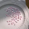 Polvo de Cristal Diamantes para Uñas de Fondo Plano Venta al por Mayor 1440 Rosa Flor de Cerezo Corazón Torcido Cubo de Azúcar Gota de Agua Diamantes para Uñas de Forma Especial