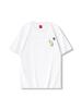 Camiseta de Manga Corta Tendencia Nacional 2026 con Bordado Mariposa que Cambia de Color, Cuello Redondo Estilo Chino, Algodón Puro, Manga Media Holgada, Tendencia Nacional Verano