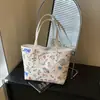 Bolso Graffiti de Gran Capacidad Transfronterizo para Mujer 2025 Nuevo Bolso de Hombro Versátil Casual Bolso Tote de Nicho para el Trabajo