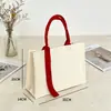 Bolsa de Tote de Lona Personalizada con Asa de Cinta, Regalo de Alta Gama, Bolsa de Algodón Laminado 3D con Cierre y Logo Personalizado