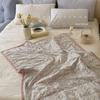 Colcha fina de verano para niños y adultos, sensación fresca, aire acondicionado, para guardería, siesta de bebé, lavable a máquina