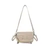 Bolsas de Mujer de Alta Calidad con un Aspecto Elegante, Bolso Cruzado Mensajero Cambridge, Diseño de Nicho Coreano, Bolso Cruzado Cuadrado Pequeño Hecho de Algodón Poliéster