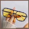 Nuevas gafas de sol unidas para hombre para conducir de doble varilla gafas de sol famosas en internet para mujer de montura grande gafas de sol anti-ultravioleta