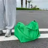 Estilo Coreano Celebridad de Internet Mismo Estilo Bolsa Cruzada Grande de Nylon Naranja para Mujer Moda ins Bolsa de Gran Capacidad para Viajes Cortos Bolsa de Gimnasio