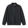 Sudadera de forro polar de 300 g, corte holgado, cuello alto, jersey de forro polar, chaqueta casual, sudadera de forro polar para hombre al por mayor