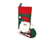 Novas Meias de Natal Vermelhas e Verdes Tricotadas Papai Noel Boneco de Neve Sacolas de Presente Sacolas de Doces para Crianças Enfeites de Lareira Árvore de Natal