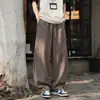 Transfronterizo 2026 Verano Nuevos Pantalones de Hombre Imitación Algodón Lino Estilo Chino Talla Grande Pantalones Curvos para Hombre Pantalones Anchos Delgados Pantalones Largos