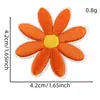 Parches pequeños bordados de margarita estilo INS para reparar agujeros en la ropa, parches florales de reparación para manualidades, insignias termoadhesivas, etiquetas decorativas bordadas por computadora