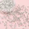 Plata Quebrada, Algunas Libras de Cuentas Sueltas Plateadas Gruesas, Cuentas Cuadradas Triangulares, Materiales para Manualidades de Cuentas Hechas a Mano, Accesorios para Pulseras de Joyería