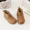 Botas de Nieve para Niña 2026 Otoño/Invierno Nuevas Botas Cortas de Princesa para Niños Zapatos de Algodón Moda para Niña Botas Grandes de Algodón Cálidas con Más Terciopelo