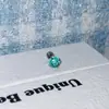 Colección de Pendientes de Circonita Verde Brillante, Pendientes de Circonita Incrustados con Diamantes, Pendientes de Aro de Venta Caliente Transfronteriza, Accesorios para Orejas de Mujer