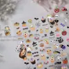 Adesivos de Unhas Tomoni com Relevo Estilo Dark Quirky Popular Adesivos de Unhas Tema Comida Adesivos de Halloween Venda por Atacado de Fábrica
