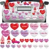 Pegatinas magnéticas reflectantes de venta caliente transfronterizas para el Día de San Valentín para coche, refrigerador, puerta de garaje, decoración de refrigerador con imán fuerte de panal de PVC