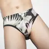 Venta al por mayor de fábrica calzoncillos de seda helada para hombre, shorts de verano ultra delgados, transpirables, estampados, sexy, para jóvenes, moda con personalidad