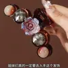 Mismo Estilo Xiaohongshu Pinza para el Cabello con Garra de Pedrería Brillante Pasador Elegante para Cola de Caballo Pinza con Garra de Alta Gama Coreana para Mujer