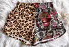 2026 Venda Quente Transfronteiriça Shorts de Couro Leopardado Estilo Europeu e Americano, Shorts Havaianos Confortáveis e Emagrecedores para Uso no Verão