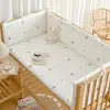 Barandilla de cama acolchada anticaídas para cuna de bebé para recién nacidos, acolchado suave anticaídas de algodón puro estilo coreano, barrera de cama infantil de empalme