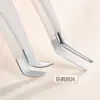 Pinzas para Extensiones de Pestañas Anti-Pinchazos, Rizador de Pestañas Color Caqui, Pinza de Pluma Dorada, Pinza en Forma de Siete, Ayuda para Rizado de Pestañas Individuales Postizas