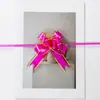 Guirlanda de Fita Cor Sólida Tule Borda Dourada Tinta Flor Puxada à Mão Decoração de Festa Casamento Quarto Carro de Casamento Escada Laço