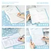 Carpeta giratoria Four Seasons con barra de extracción, páginas transparentes para insertar y carpeta para guardar exámenes y documentos