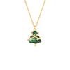 Collar de Árbol de Navidad de Plata de Ley con Perla y Lazo, Diseño Original de BaOBAo, para Mujer, Nicho, Lujo Ligero, Joyería de Regalo de Navidad