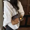 Bolso vintage-chic para debajo del brazo, bolso cruzado de un solo hombro para mujer, bolso versátil de moda minimalista urbano para el día a día con un toque vintage de alta gama